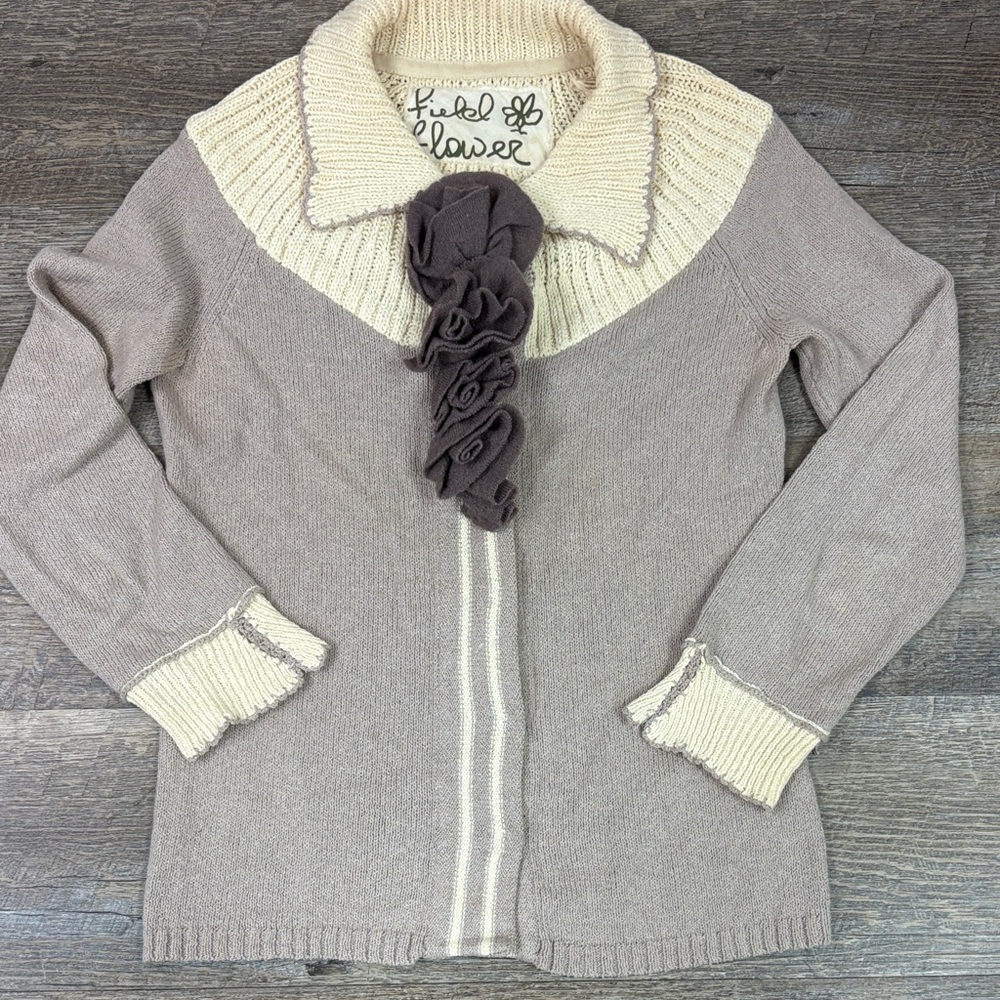 Anthropologie Field Flower Cardigan Size XS